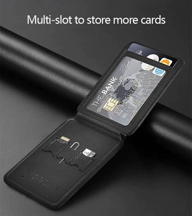 Кардхолдер WIWU MW-005 Mag Wallet FM - Black: фото 15 из 17