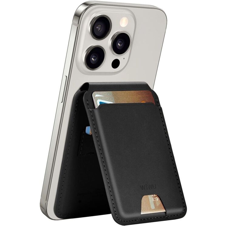 Кардхолдер WIWU MW-005 Mag Wallet FM - Black: фото 1 из 17