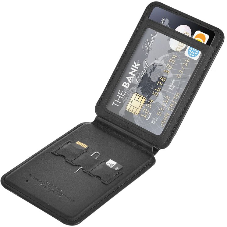Кардхолдер WIWU MW-005 Mag Wallet FM - Black: фото 6 из 17