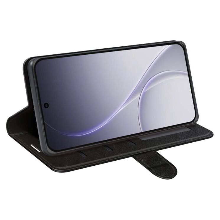 Классический чехол-книжка Deexe Wallet Style для OPPO Reno 15 F/FS - Black: фото 3 из 7