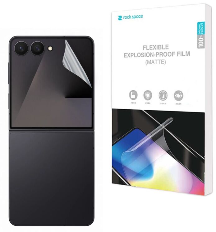 Комплект антиблікових плівок на зовнішній екран (2шт) RockSpace Explosion-Proof Matte для Samsung Galaxy Flip 7: фото 1 з 9