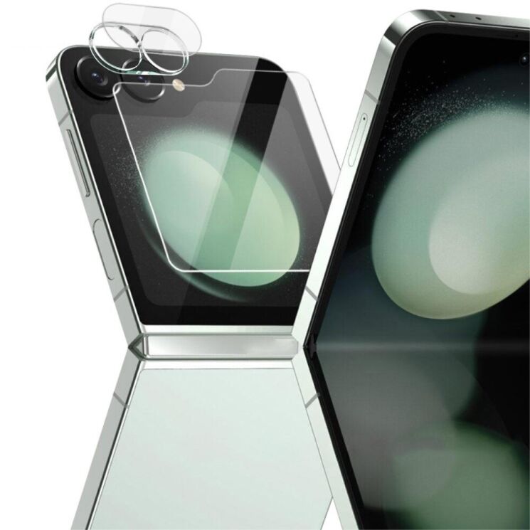 Комплект захисних стекол (на екран і камеру) IMAK Dual Guard для Samsung Galaxy Flip 6: фото 1 з 10
