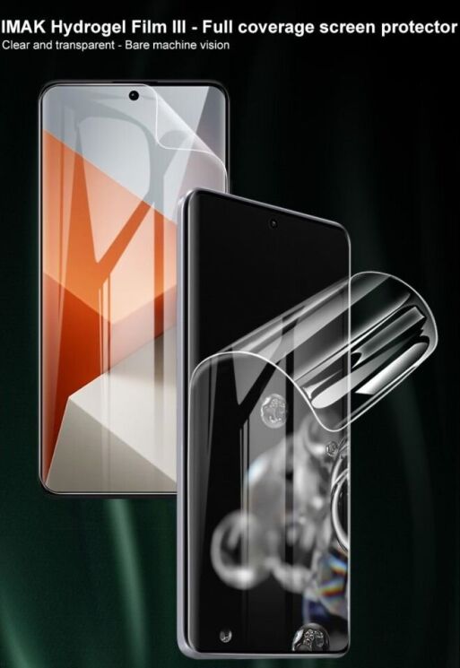 Комплект защитных пленок IMAK Full Coverage Hydrogel Film для Xiaomi Redmi Note 13 Pro+: фото 5 из 15