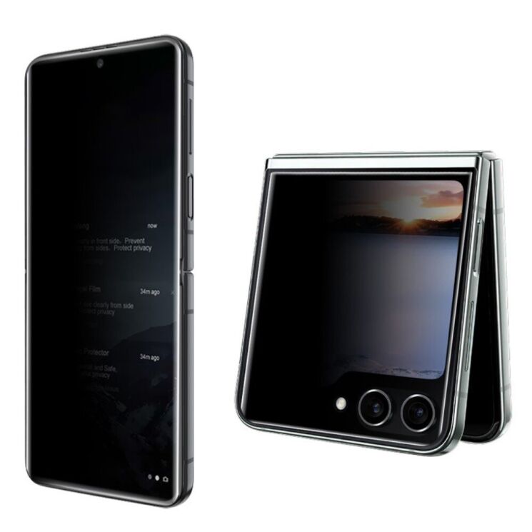 Комплект захисних плівок IMAK Privacy Hydrogel Film для Samsung Galaxy Flip 5: фото 2 з 14