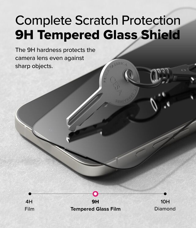 Комплект защитных стекол (2шт) Ringke Easy Slide Tempered Glass для iPhone 16 Pro (8800274960046) - Black (380076B) Комплект защитных стекол (2шт) Ringke Easy Slide Tempered Glass для iPhone 16 Pro (8800274960046) - Black: фото 6 из 18