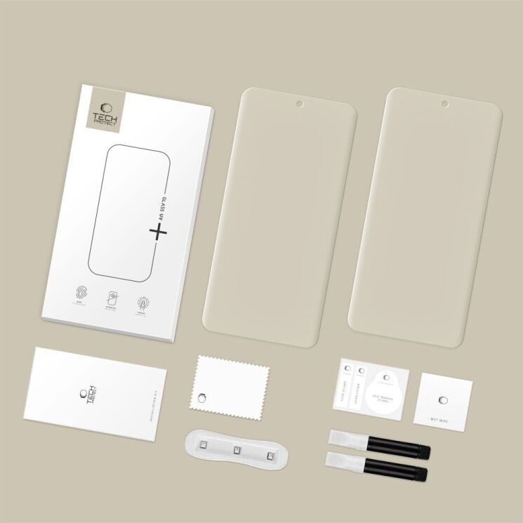 Комплект защитных стекол (2шт) Tech-Protect Glass UV+ для Xiaomi Redmi Note 15 Pro Plus / Poco M8 Pro 5G: фото 6 из 6