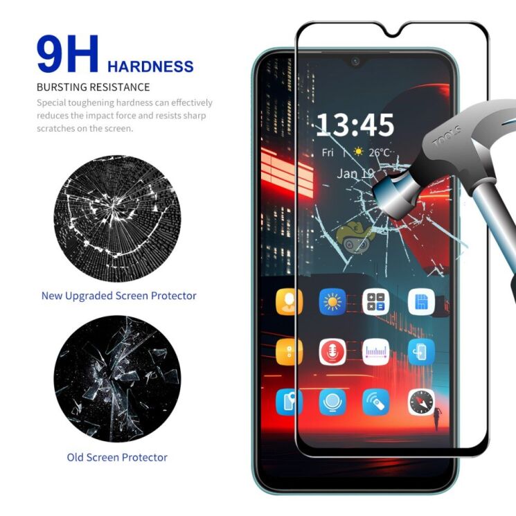 Комплект защитных стекол HAT PRINCE Full Glue для Samsung Galaxy A26 (A266) - Black: фото 3 из 8