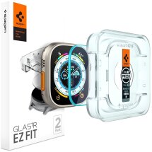 Комплект захисних стекол Spigen (SGP) Screen Protector EZ Fit Glas.tR (FW) для Apple Watch Ultra / Ultra 2 (49mm): фото 1 з 11