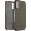 Кожаный чехол MELKCO Leather Case для Apple iPhone 16 - Grey (360726H)