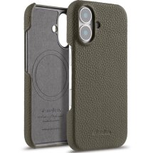 Кожаный чехол MELKCO Leather Case для Apple iPhone 16 - Grey: фото 1 из 5