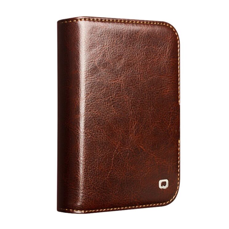 Шкіряний чохол QIALINO Classic Case (FF) для iPhone Duo - Brown: фото 4 з 5