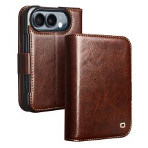 Шкіряний чохол QIALINO Classic Case (FF) для iPhone Duo - Brown: фото 1 з 5