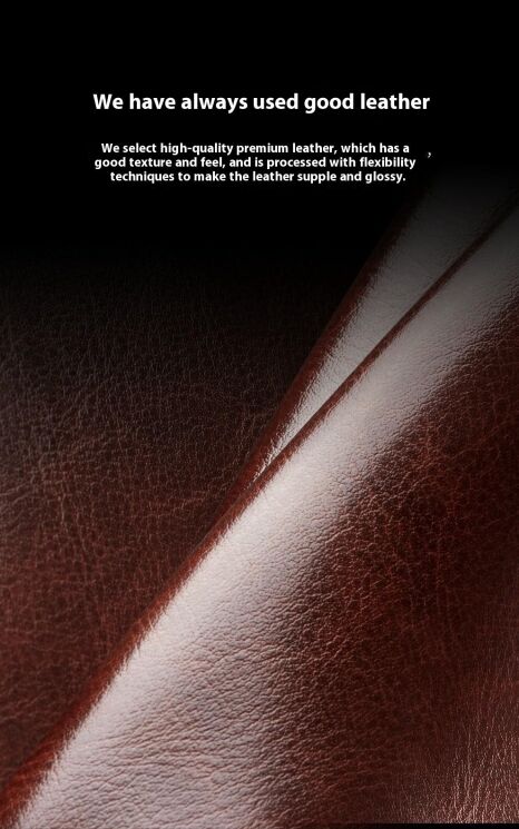 Шкіряний чохол QIALINO Classic Case (FF) для Samsung Galaxy Flip 7 - Brown: фото 7 з 11