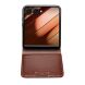Шкіряний чохол QIALINO Classic Case (FF) для Samsung Galaxy Flip 7 - Brown (383915Z). Фото 4 з 11