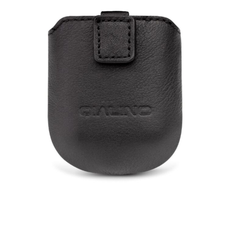 Кожаный чехол QIALINO Pouch Bag для Apple AirPods 1 / 2 - Black: фото 4 из 5