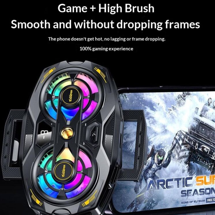 Кулер-вентилятор для смартфона Reframe K32 Dual Fan - Black (222137B) Кулер-вентилятор для смартфона Reframe K32 Dual Fan - Black: фото 12 из 13