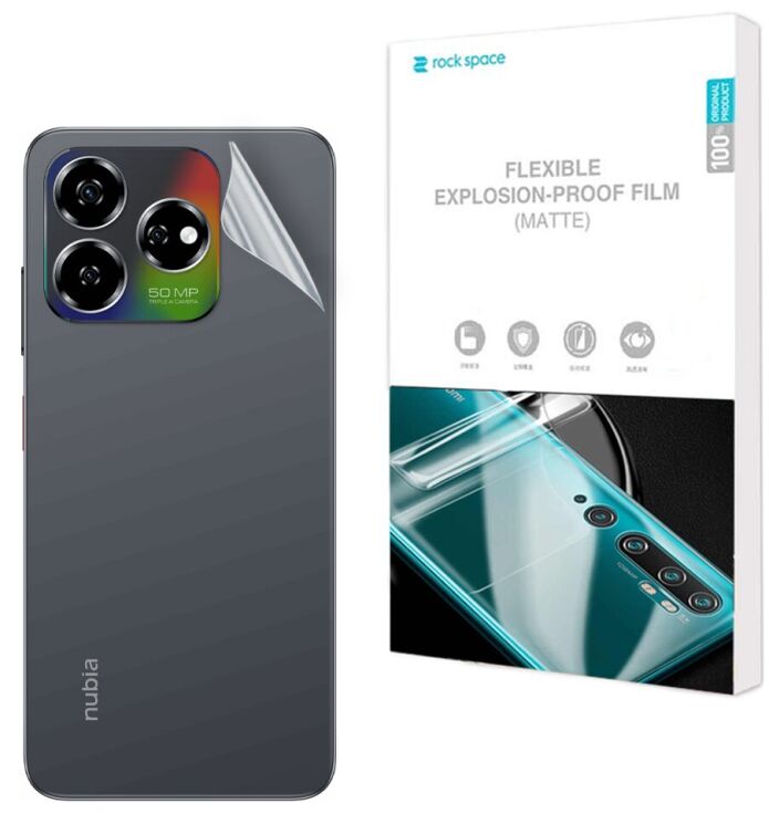 Антиблікова плівка на задню панель RockSpace Matte для ZTE Nubia V60: фото 1 з 9