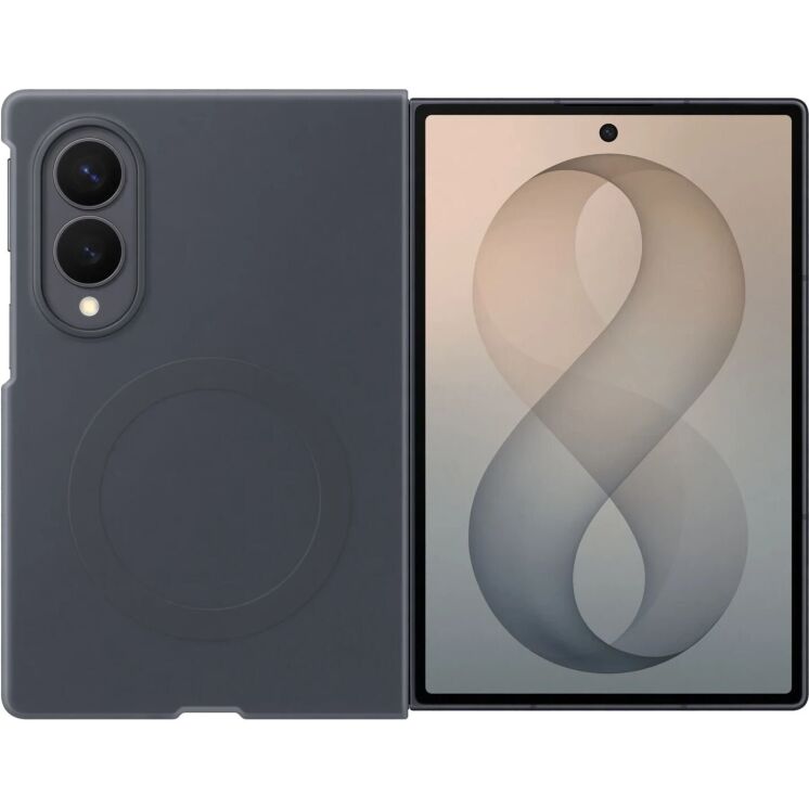 Оригинальный чехол Silicone Magnet Case для Samsung Galaxy Fold 8 (EF-EF971CBEGUA) - Black: фото 1 из 5