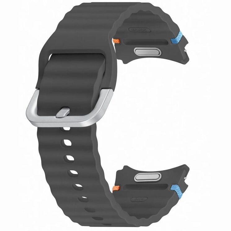 Оригинальный ремешок Sport Band (S/M) для Samsung Galaxy Watch 4 / 4 Classic / 5 / 5 Pro / 6 / 6 Classic / 7 / FE (ET-SNL30SBEGEU) - Dark Gray: фото 1 из 3