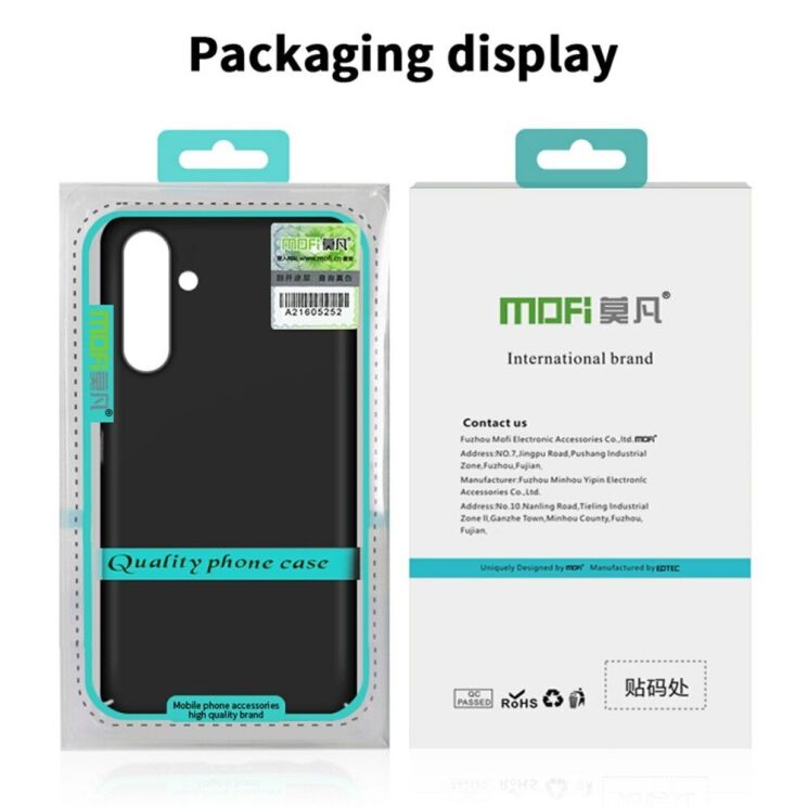 Пластиковый чехол MOFI Slim Shield для Samsung Galaxy S24 FE (S721) - Black: фото 11 из 11