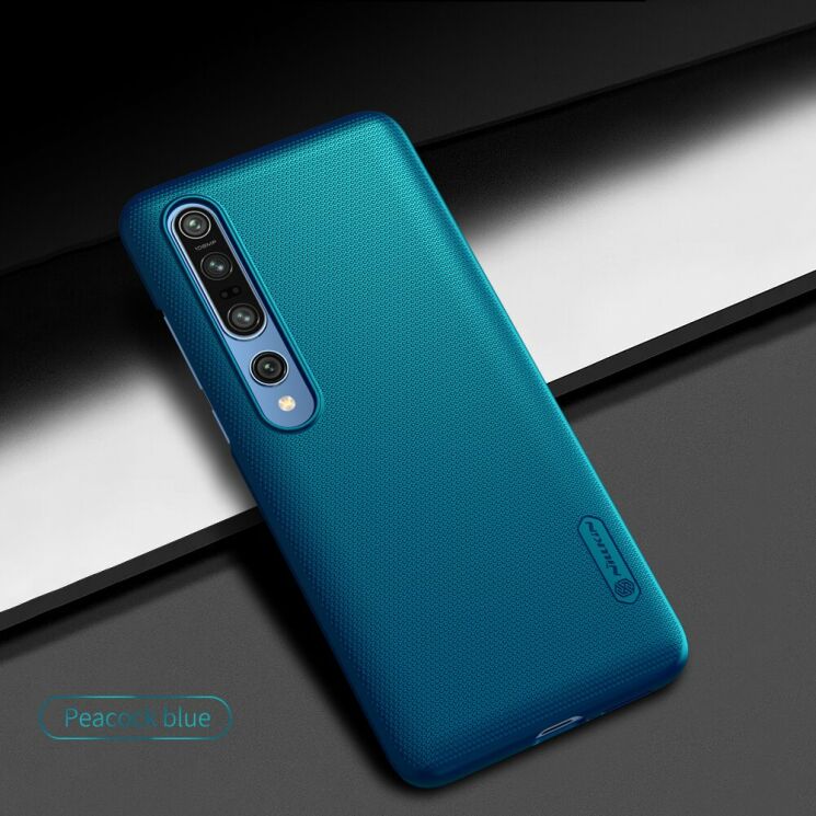 Пластиковый чехол NILLKIN Frosted Shield для Xiaomi Mi 10 / Mi 10 Pro - Blue: фото 4 из 16