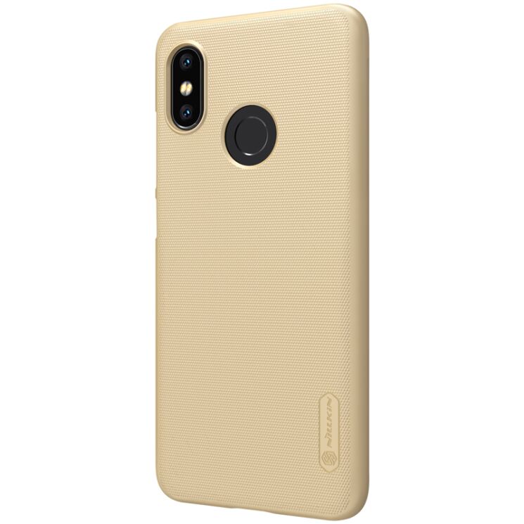 Пластиковый чехол NILLKIN Frosted Shield для Xiaomi Mi 8 - Gold: фото 5 из 13