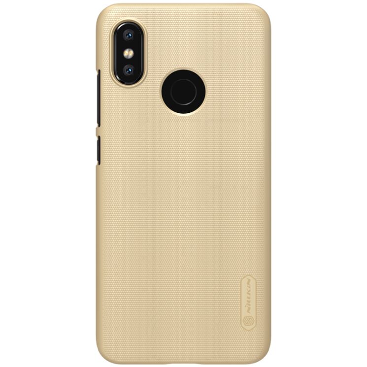 Пластиковый чехол NILLKIN Frosted Shield для Xiaomi Mi 8 - Gold: фото 2 из 13
