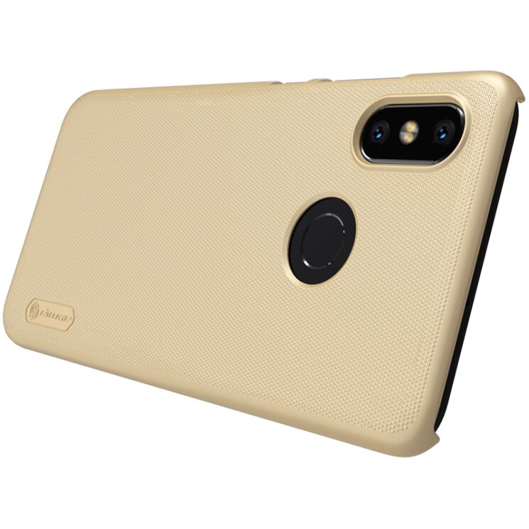 Пластиковый чехол NILLKIN Frosted Shield для Xiaomi Mi 8 - Gold: фото 6 из 13