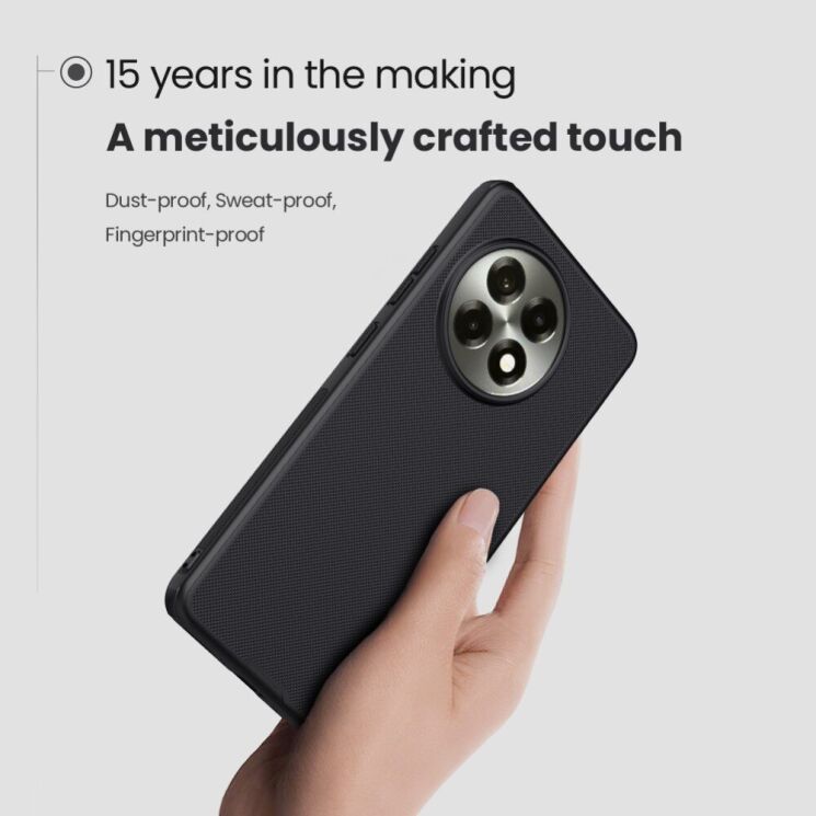 Пластиковый чехол NILLKIN Frosted Shield Pro Magnetic для OnePlus 13R / Ace 5 / Ace 5 Pro - Black: фото 6 из 12