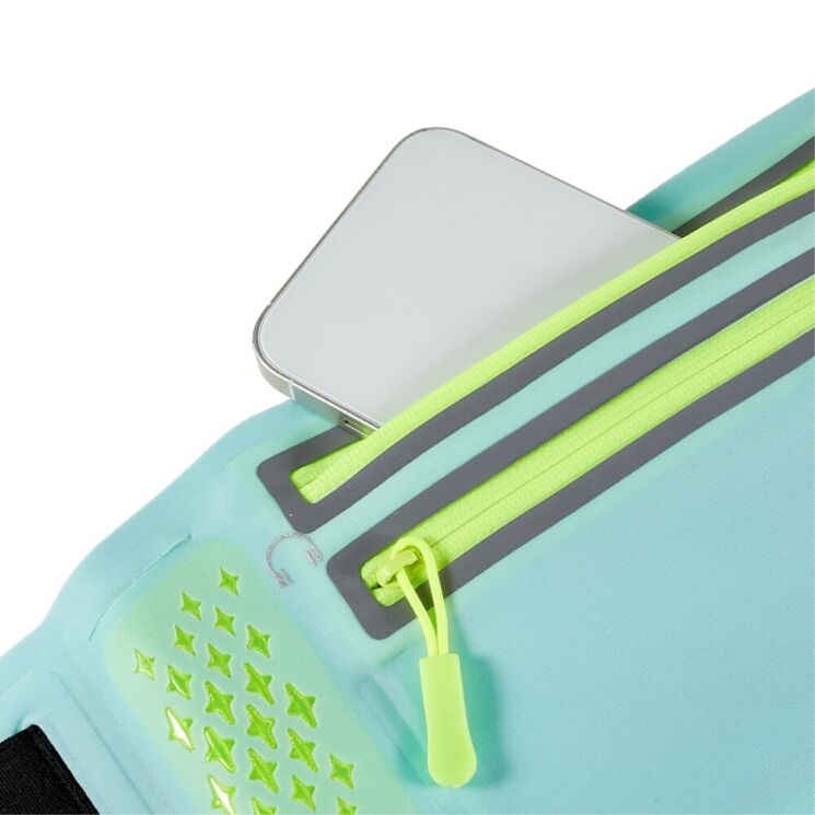 Поясная сумка Deexe Running Belt - Cyan: фото 4 из 7