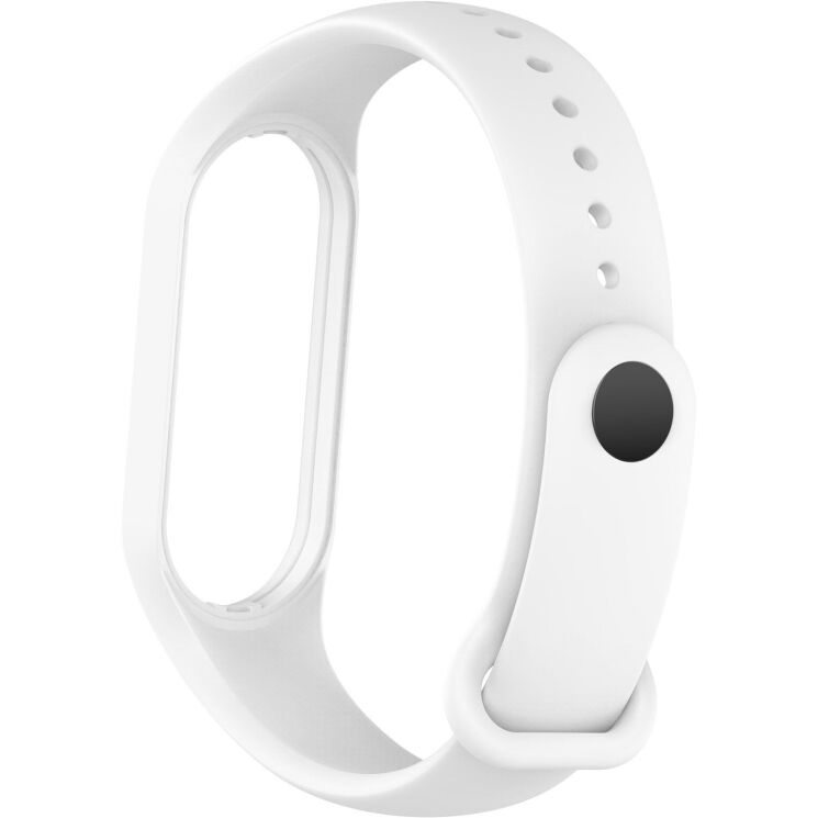 Ремешок ArmorStandart Silicone Strap для Xiaomi Mi Band 5 / Mi Band 6 / Mi Band 7 - White: фото 2 из 5