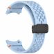 Ремешок Deexe Astra Strap для Samsung Galaxy Watch 4 / 4 Classic / 5 / 5 Pro / 6 / 6 Classic / 7 / FE - Baby Blue (358122TT). Фото 4 из 7
