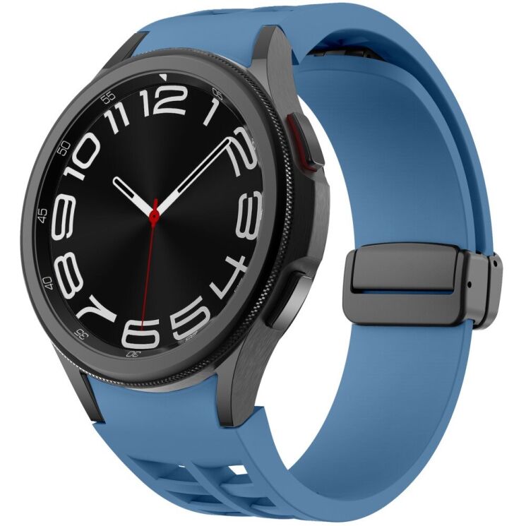Ремешок Deexe Aurora Strap для Samsung Galaxy Watch 4 / 4 Classic / 5 / 5 Pro / 6 / 6 Classic / 7 / FE - Blue: фото 2 из 8