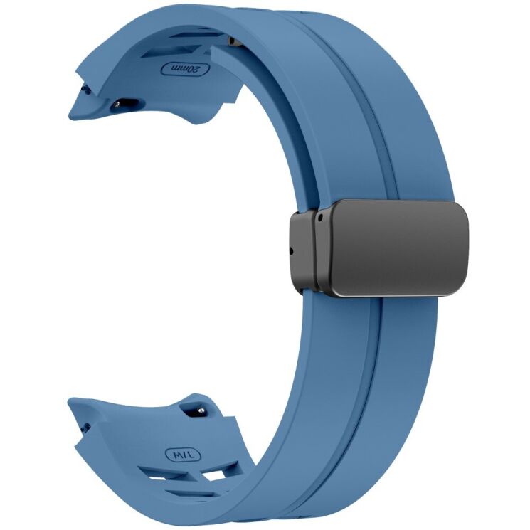 Ремешок Deexe Aurora Strap для Samsung Galaxy Watch 4 / 4 Classic / 5 / 5 Pro / 6 / 6 Classic / 7 / FE - Blue: фото 3 из 8