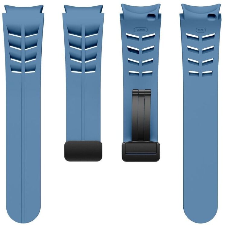 Ремешок Deexe Aurora Strap для Samsung Galaxy Watch 4 / 4 Classic / 5 / 5 Pro / 6 / 6 Classic / 7 / FE - Blue: фото 5 из 8