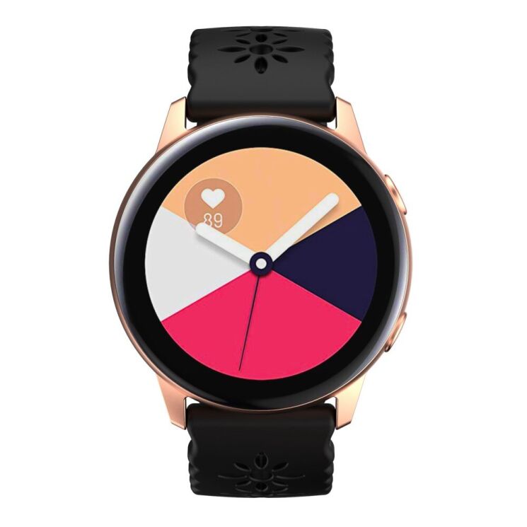 Ремешок Deexe Blossom Strap для Samsung Galaxy Watch 5 (40/44mm) / 5 Pro (45mm) - Black: фото 3 из 5