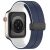 Ремешок Deexe Color Soft Line для Apple Watch 42 (Series 10) / 41 / 40 / SE 40 / 38 - Midnight Blue / White: фото 1 из 7