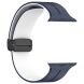 Ремешок Deexe Color Soft Line для Apple Watch 42 (Series 10) / 41 / 40 / SE 40 / 38 - Midnight Blue / White (303610LW). Фото 3 из 7