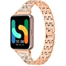 Ремінець Deexe Crystal Design для Samsung Galaxy Fit 3 - Rose Gold: фото 1 з 6