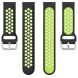 Ремешок Deexe Dual Color для Samsung Galaxy Watch 3 (41mm) - Black / Fluorescent Green (235406I). Фото 3 из 5