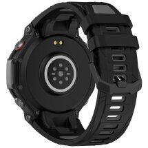 Ремінець Deexe Dual Color для Xiaomi Amazfit T-ReX 3 - Black / Grey: фото 1 з 9
