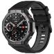 Ремінець Deexe Dual Color для Xiaomi Amazfit T-ReX 3 - Black / Grey (382705BH). Фото 2 з 9
