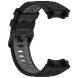 Ремінець Deexe Dual Color для Xiaomi Amazfit T-ReX 3 - Black / Grey (382705BH). Фото 4 з 9