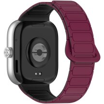 Ремешок Deexe Flexible Fit для Xiaomi Redmi Watch 4 / Mi Smart Band 8 Pro / Band 9 Pro - Black / Red: фото 1 из 6