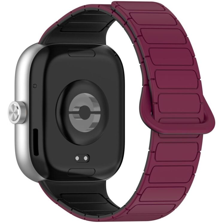 Ремешок Deexe Flexible Fit для Xiaomi Redmi Watch 4 / Mi Smart Band 8 Pro / Band 9 Pro - Black / Red: фото 1 из 6