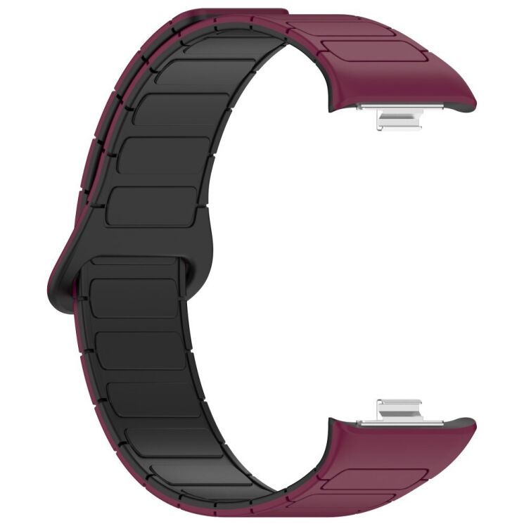 Ремешок Deexe Flexible Fit для Xiaomi Redmi Watch 4 / Mi Smart Band 8 Pro / Band 9 Pro - Black / Red: фото 4 из 6