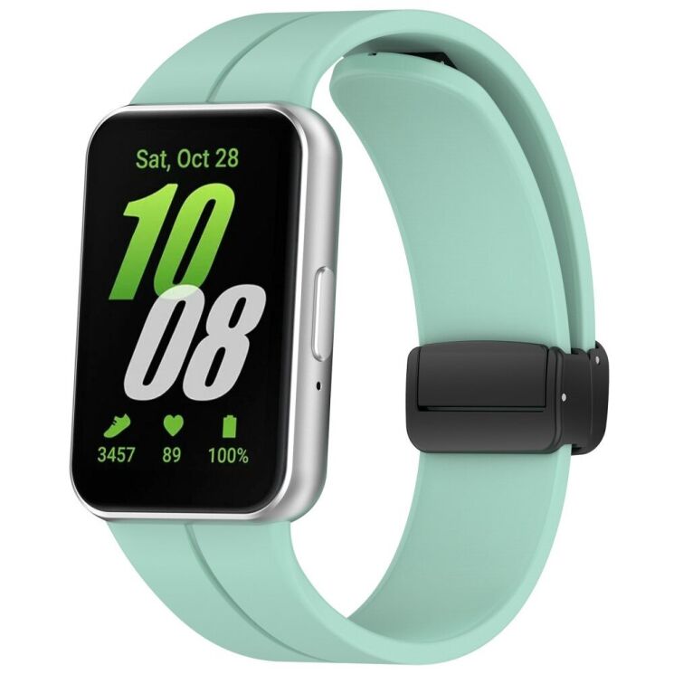 Ремешок Deexe Magnetic Braselet для Samsung Galaxy Fit 3 - Green: фото 1 из 9