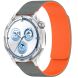 Ремешок Deexe Magnetic Silicone Strap для Huawei Watch GT 5 (46mm) - Grey / Orange (895543HO). Фото 3 из 6