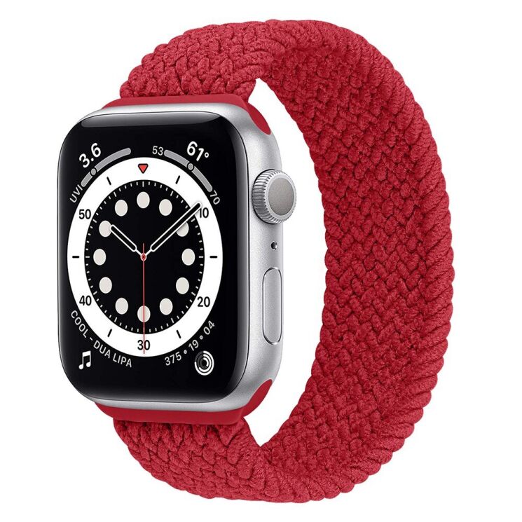 Ремінець Deexe Nylon Knitting для Apple Watch 42 (Series 10) / 41 / 40 / SE 40 / 38 - Red: фото 2 з 6