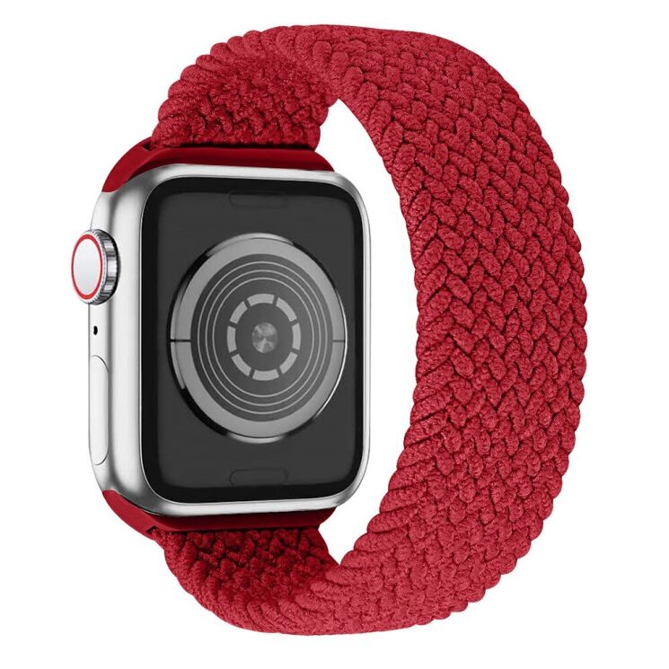 Ремінець Deexe Nylon Knitting для Apple Watch 42 (Series 10) / 41 / 40 / SE 40 / 38 - Red: фото 1 з 6